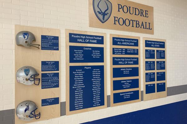 Recognition Wall - High School Football