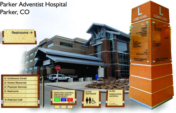 Custom signs, hospital signs, freestanding directory