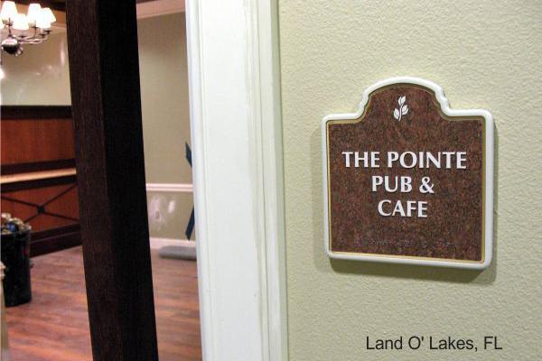 Wayfinding signage for the senior living facilities